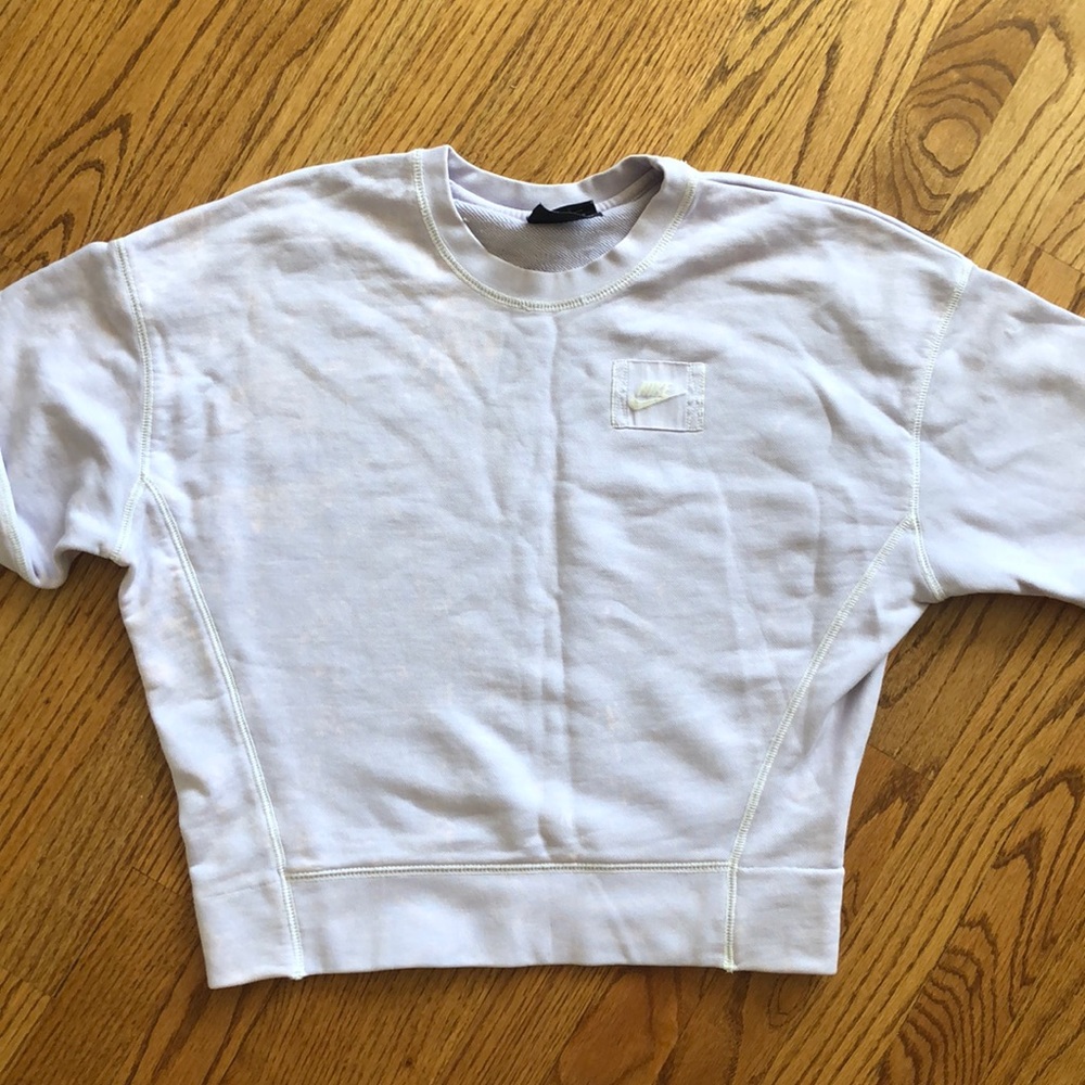 Nike Light Purple Vintage Cropped Sweatshirt
